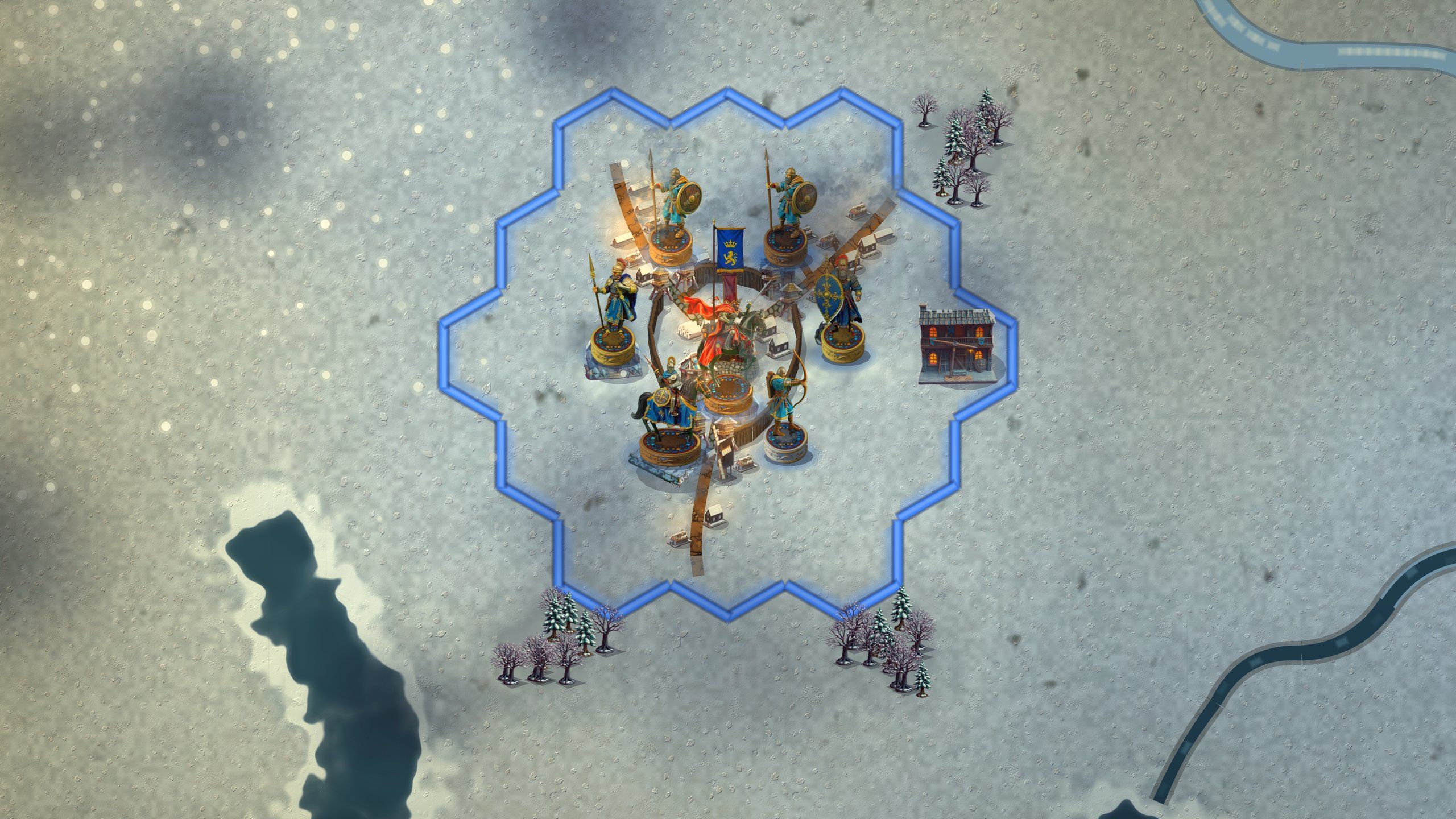 A blizzard over an army in the far north